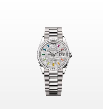 Rolex Day-date 36 128349rbr Rainbow Diamond Paved
