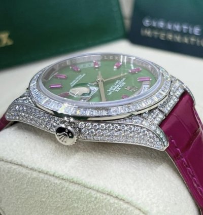 Rolex Day-date 36 128459tbr Polar Jade 2024 Neu Full Set