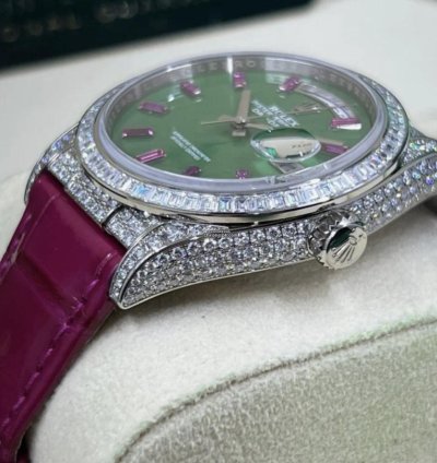 Rolex Day-date 36 128459tbr Polar Jade 2024 Neu Full Set