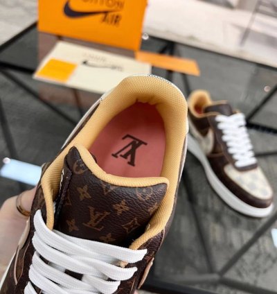 Louis Vuitton Nike Air Force 1 Low Monogram Brown Damier Azur