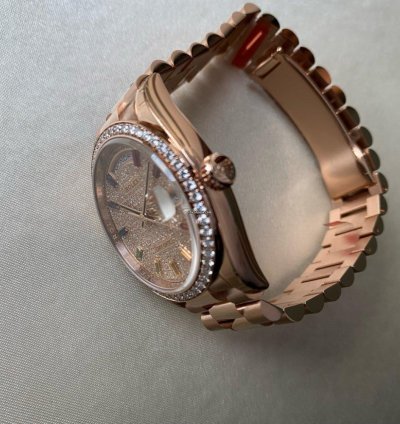 Rolex Day-date 36 Diamond Rainbow Sapphire 128345rbr