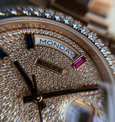 Rolex Day-date 36 Diamond Rainbow Sapphire 128345rbr