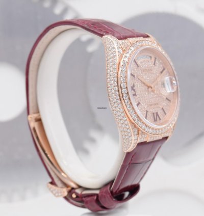 Rolex Day-date 36 Full Paved Diamonds Boite Papiers 2022