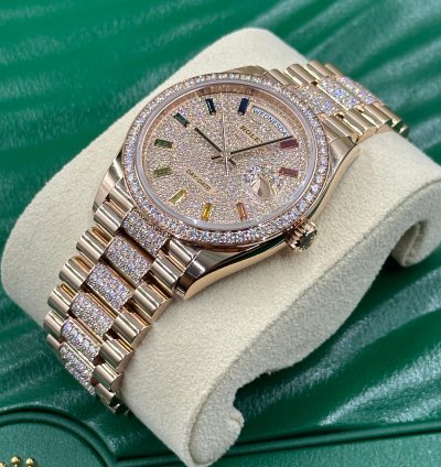 Rolex Day-date 36 Rainbow Diamonds