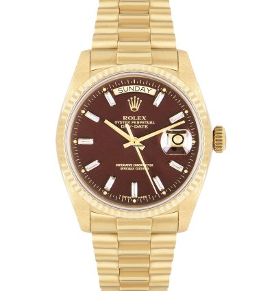 Rolex Day-date 36 Rare Day-date Nos Oxblood Stella Dial 18038