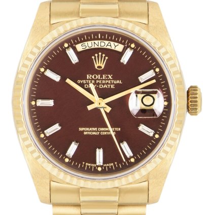 Rolex Day-date 36 Rare Day-date Nos Oxblood Stella Dial 18038