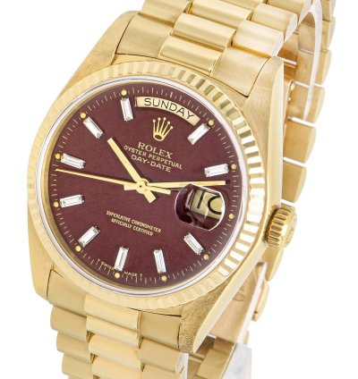 Rolex Day-date 36 Rare Day-date Nos Oxblood Stella Dial 18038