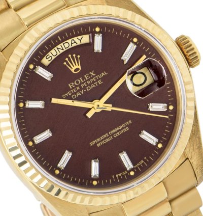 Rolex Day-date 36 Rare Day-date Nos Oxblood Stella Dial 18038