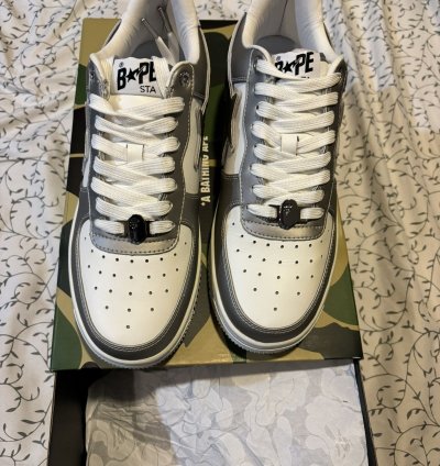 Bape Sta 4 Silver Grey