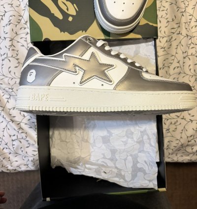 Bape Sta 4 Silver Grey