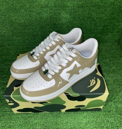 Bape Sta 6 Patent Beige Size 11
