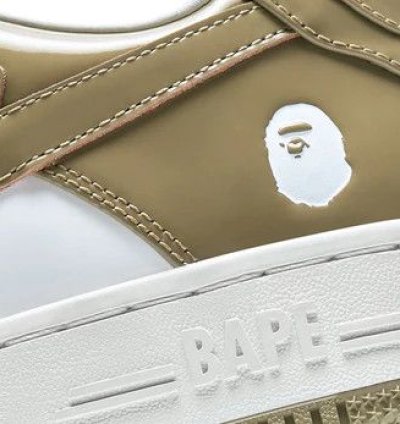 Bape Sta 6 Patent Beige Size 11