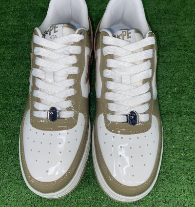 Bape Sta 6 Patent Beige Size 11