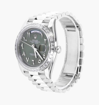 Rolex Day-date 40 228396tbr 40mm 2021 Green Arabic Dial