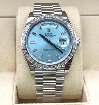 Rolex Day-date 40 228396tbr Ice Blue Platinum