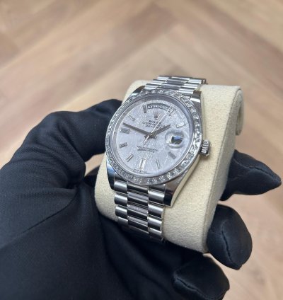 Rolex Day-date 40 228396tbr Meteorite Platinum Presidential