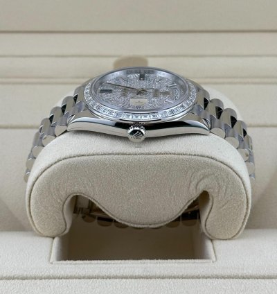Rolex Day-date 40 228396tbr Platinum Diamond Bezel Diamond-paved Sapphire Dial 2024