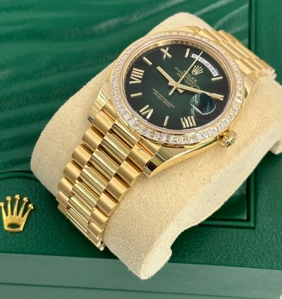 Rolex Day-date 40 228398tbr Green Roman Ombre
