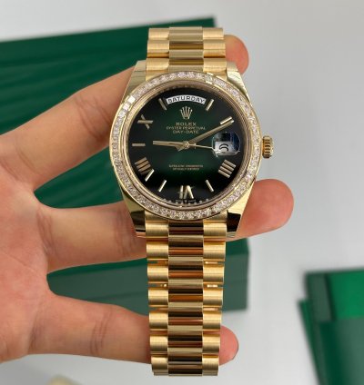 Rolex Day-date 40 228398tbr Green Roman Ombre