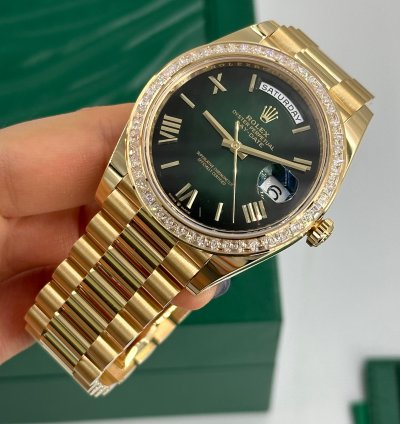 Rolex Day-date 40 228398tbr Green Roman Ombre