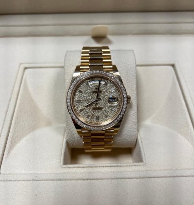 Rolex Day-date 40 228398tbr Pav 2023 Neu Full Set