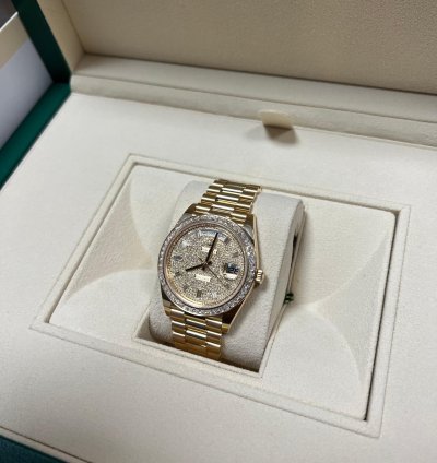 Rolex Day-date 40 228398tbr Pav 2023 Neu Full Set