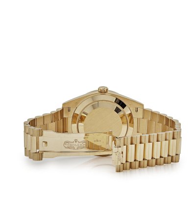 Rolex Day-date 40 228398tbr Yellow Gold Onyx Baguette Diamond Dial Baguette Bezel 2023