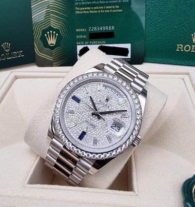 Rolex Day-date 40 40mm 228349rbr-0036 White Gold - Diamond-paved Dial New 7-2023 With Vat 21