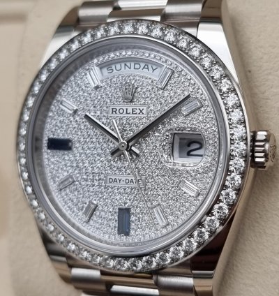 Rolex Day-date 40 40mm 228349rbr-0036 White Gold - Diamond-paved Dial New 7-2023 With Vat 21