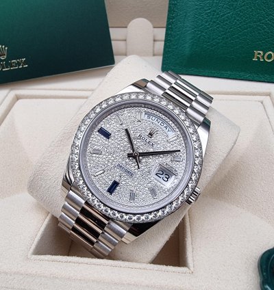 Rolex Day-date 40 40mm 228349rbr-0036 White Gold - Diamond-paved Dial New 7-2023 With Vat 21