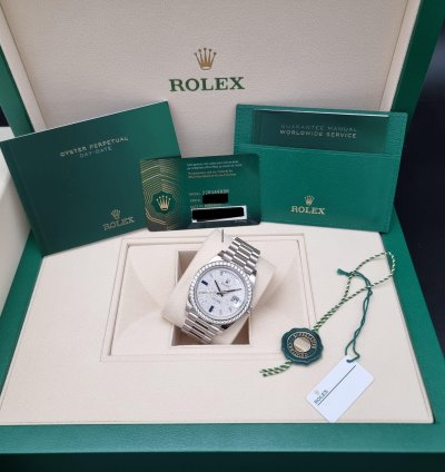 Rolex Day-date 40 40mm 228349rbr-0036 White Gold - Diamond-paved Dial New 7-2023 With Vat 21