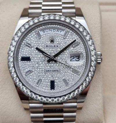Rolex Day-date 40 40mm 228349rbr-0036 White Gold - Diamond-paved Dial New 7-2023 With Vat 21