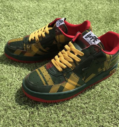 Bape Sta Isetan Check Patent Leather