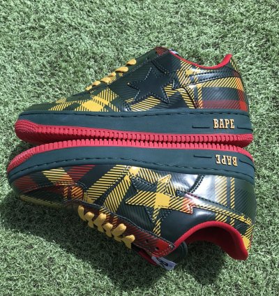 Bape Sta Isetan Check Patent Leather