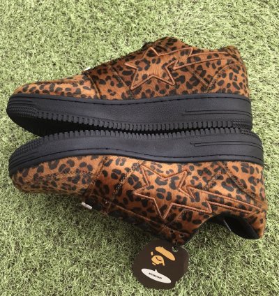 Bape Sta Leopard Fur