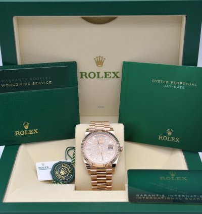Rolex Day-date 40 Diamond Paved Dial
