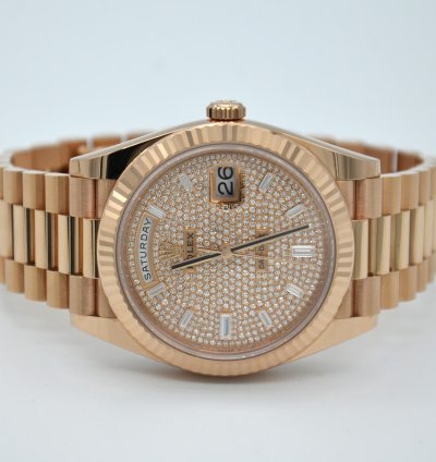 Rolex Day-date 40 Diamond Paved Dial