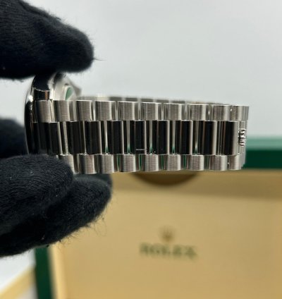 Rolex Day-date 40 Ice Blue Arabic President 228206 Platinum New Full Set New