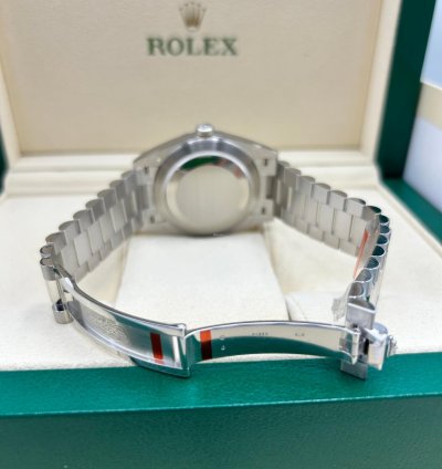 Rolex Day-date 40 Ice Blue Arabic President 228206 Platinum New Full Set New