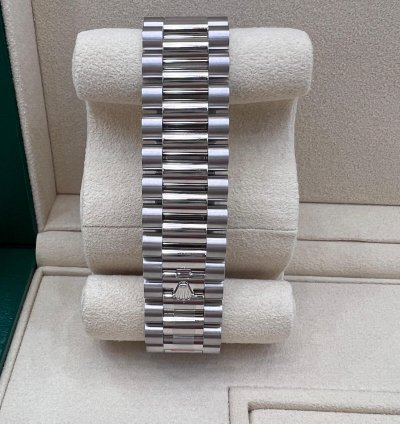 Rolex Day-date 40 Ice Blue Dial With Arabic Numerals Calendar Full Platinum