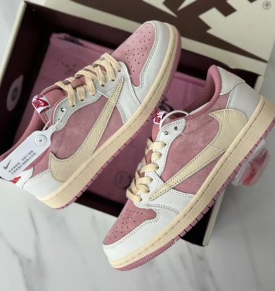 Travis Scott Jordan 1 Shy Pink