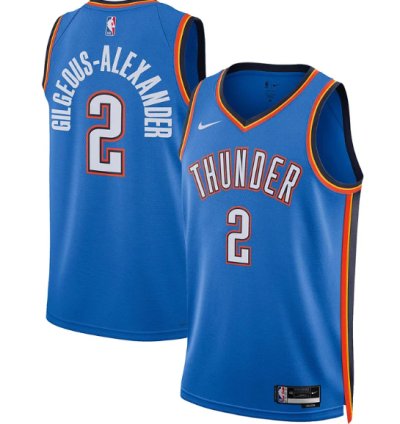 Shai Gilgeous-alexander Oklahoma City Thunder Nike Unisex Swingman Jersey - Association Edition - Blue