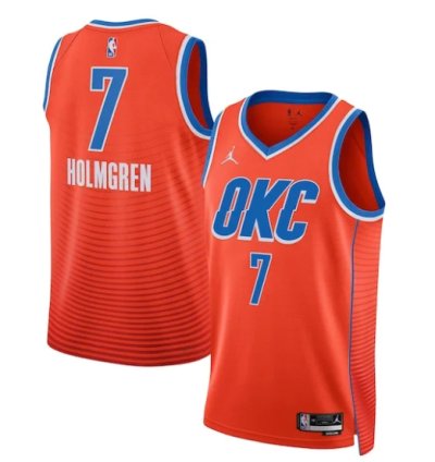 Chet Holmgren Oklahoma City Thunder Jordan Brand Unisex Swingman Jersey - Statement Edition - Orange