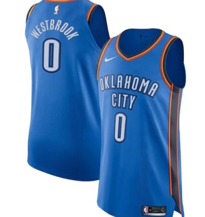 Russell Westbrook Oklahoma City Thunder Nike Authentic Player Jersey - Icon Edition - Blue
