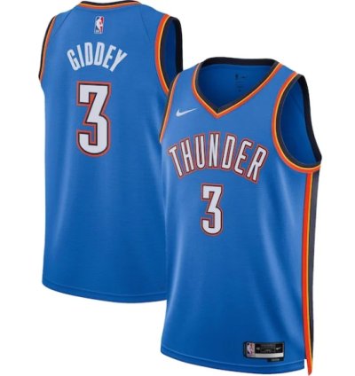 Josh Giddey Oklahoma City Thunder Nike Unisex Swingman Jersey - Icon Edition - Blue