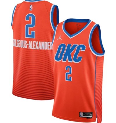 Shai Gilgeous-alexander Oklahoma City Thunder Jordan Brand Unisex Swingman Jersey - Statement Edition - Orange