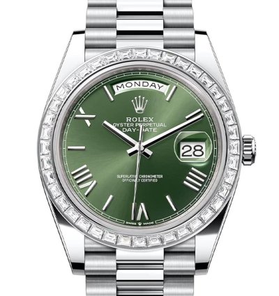 Rolex Day-date 40 Olive Green Roman Dial