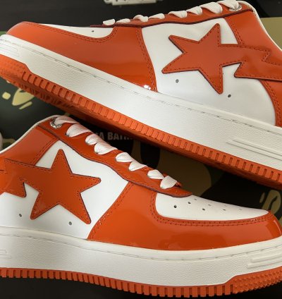 Bape Sta Low Orange 2022 Sz 9 5