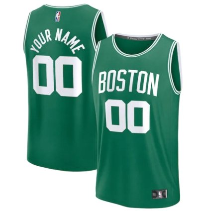 Boston Celtics Fast Break Custom Jersey - Statement Edition -kelly Green