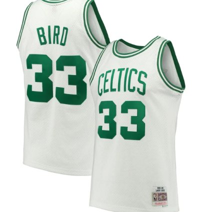 Larry Bird Boston Celtics Hardwood Classics Swingman Jersey - White